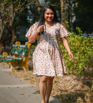 Peach hotsell spring dress