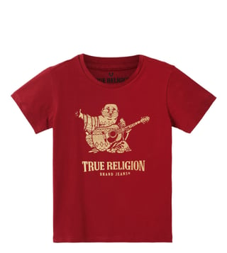 maroon true religion shirt