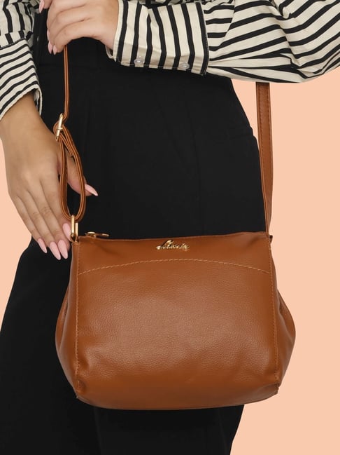 Buy Baggit Brown Solid Sling Bag - Handbags for Women 2088252 | Myntra