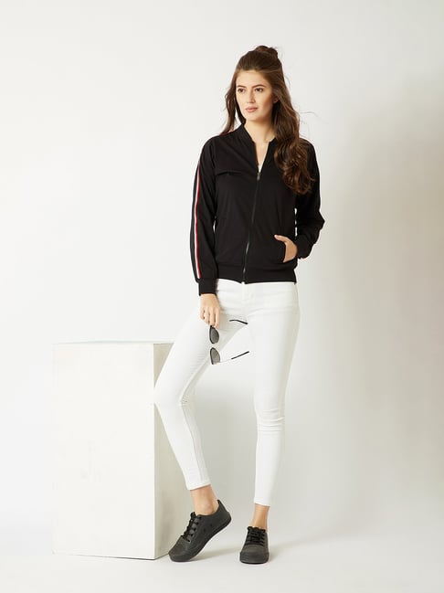 Miss Chase Black Cotton Relaxed Fit Jacket-picture-41