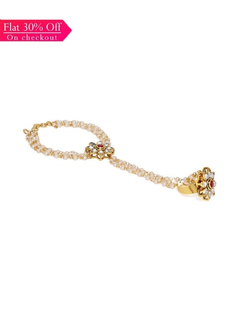 Zaveri Pearls Multicolor Alloy Hand Harness-picture-15