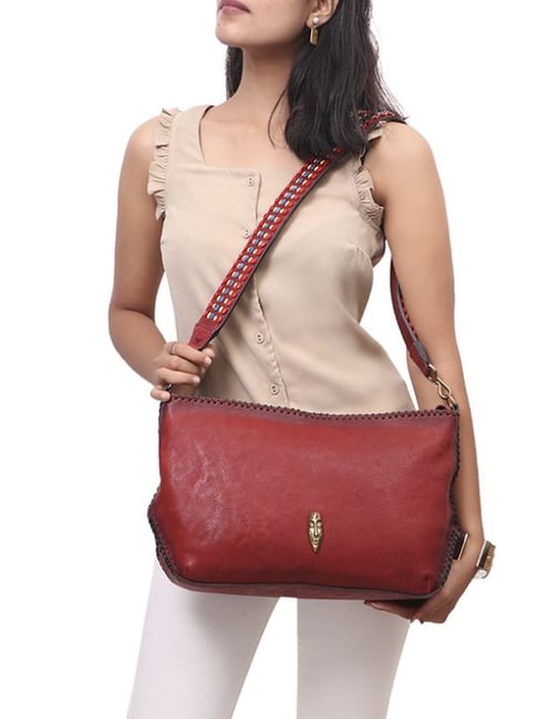 Buy Hidesign Women Red Genuine Leather Shoulder Bag Online at Best Prices  in India - JioMart.