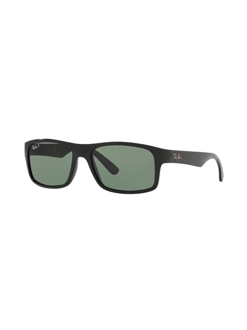 Ray-Ban Unisex Polarized Green Lens Rectangle Sunglasses 0RB4205I601/9A56