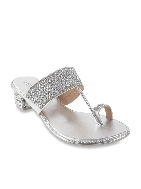 Silver Metallic Flat Sandal with Butterfly Brooch and Ankle Strap |  Metallic sandals flat, Metallic flats, Silver flat sandals