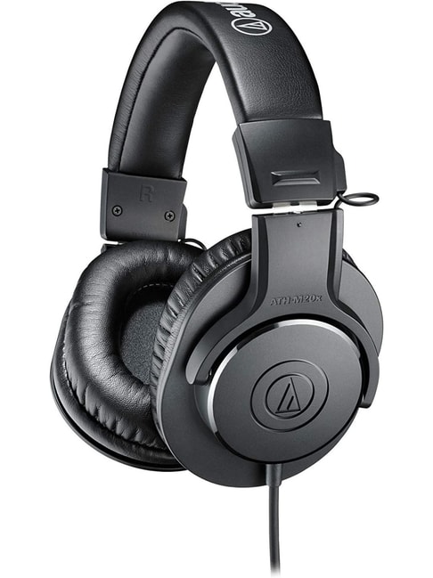 Audio Technica ATH M20x Over Ear Professional Studio Monitor Headphones (Black)