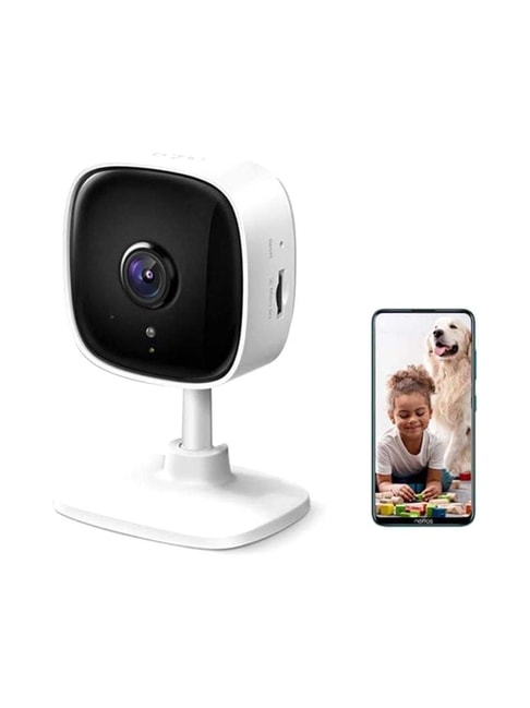TP-LINK Tapo C100 1080p Indoor Home Security Wi-Fi Camera Works with Alexa and Google (White)