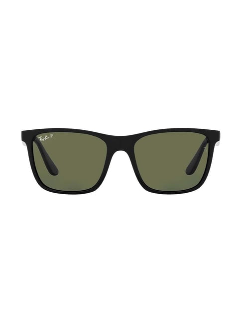 Buy Ray-Ban 0RB4349I Sage Green Polarized Square Sunglasses Online