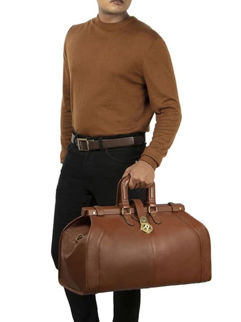 Hidesign leather hot sale duffle bag