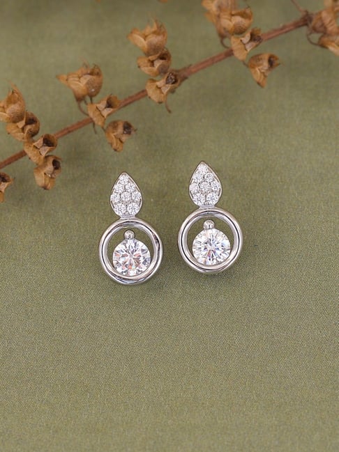 2Ct Round Simulated Diamond Solitaire Jacket Stud Earrings 14K White Gold  Plated | eBay