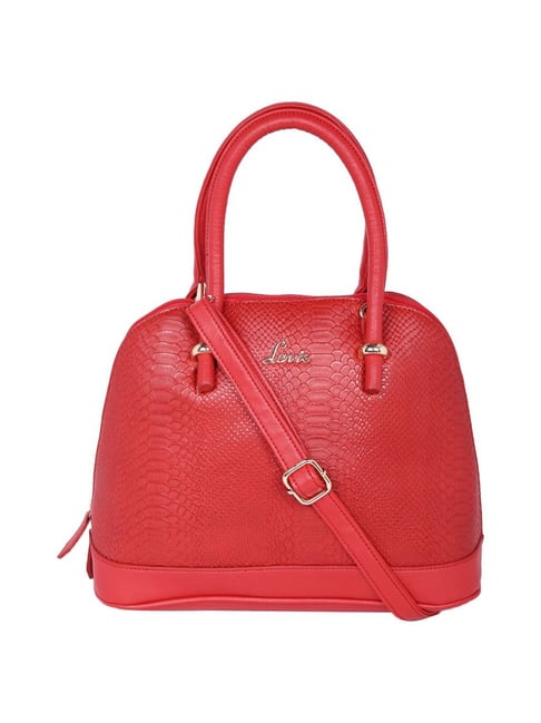 Buy Lavie NASRIN MED DOME SAT Red Textured For Women At Best Price