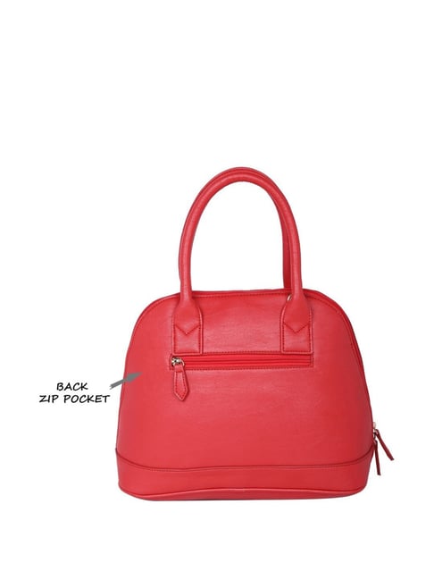 Lavie NASRIN MED DOME SAT Red Textured Medium Handbag