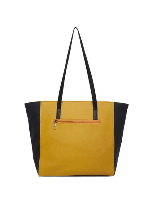 Buy Lavie BURSA MED HZ Yellow & Black Solid For Women At Best Price ...