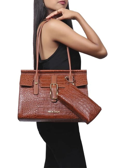 Hidesign Sierra Genuine Leather Crossbody Messenger Bag/Shoulder Bag/Women's  Work Bag/Office Bag with Detachable and Adjustable Shoulder Strap - Brown:  Handbags: Amazon.com
