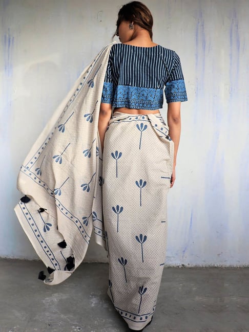 Samantha spills white magic in this unusual saree-denim combo. See pics