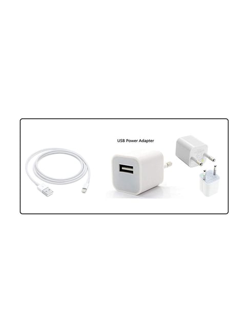 iPhone X Charger Original Quality (USB Adapter and Cable) Price in India