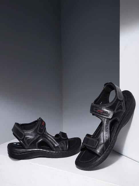 Buy Red Chief Men s Black Floater Sandals for Men at Best Price