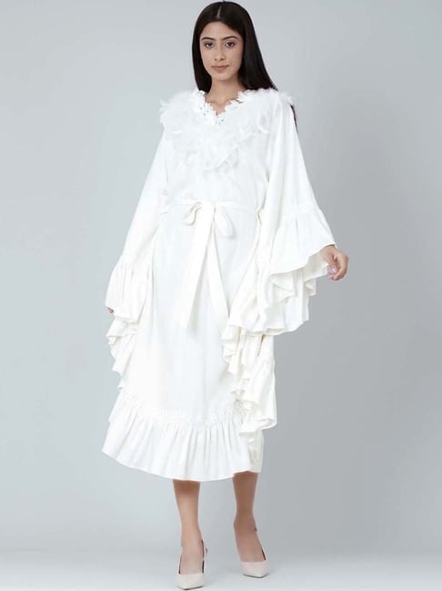 Adelia Ruffle Mini Dress | Ivory | Aje – Aje ROW