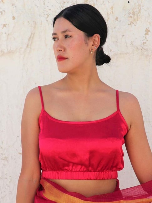 Chidiyaa Rani Mashru Silk Blouse-picture-37