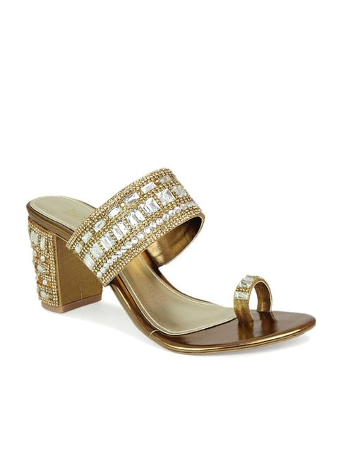 Buy Now Women Gold Embellished Party Wedge Sandals – Inc5 Shoes