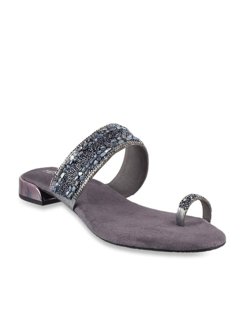 Metro Women's Gun Metal Sandals-picture-35