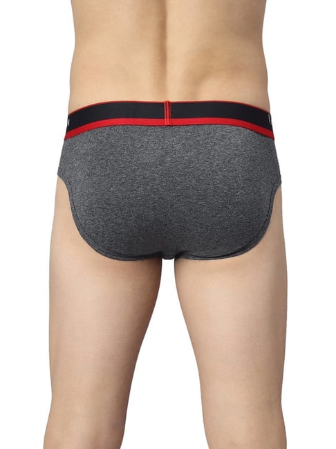 Van Heusen Swift Dry Breathable Solid AIR Series Briefs - Iron Grey