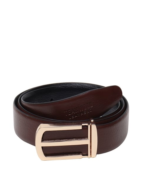 Men Brown Leather Belt – Teakwood Leathers