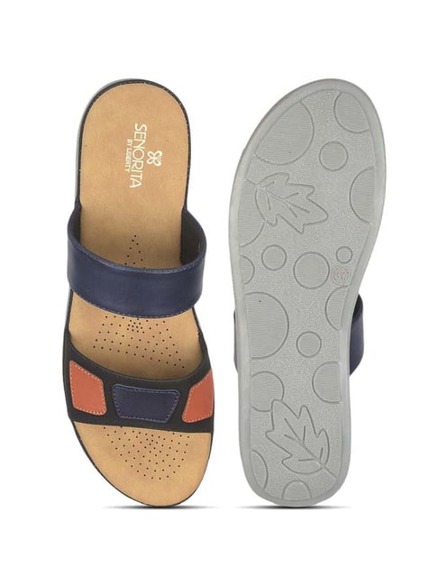 Senorita by Liberty Women's Blue Comfort Sandals