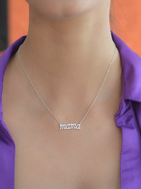 Mama Pendant Necklace Silver | Pendant necklaces | Accessorize Global