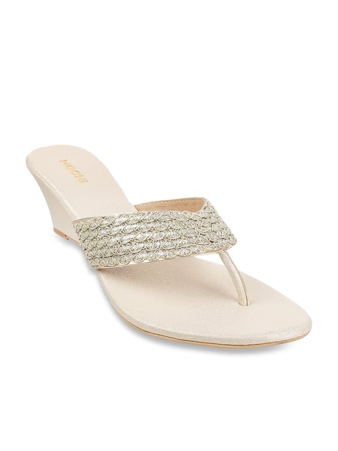 Buy Mochi Sandals For Women ( Gold ) 1 Pair Online at Low Prices in India 