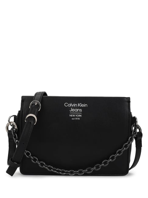 CALVIN KLEIN JEANS Black Sculpted Large Cross Body Bag