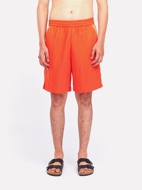 Van Heusen Flex Orange Regular Fit Shorts