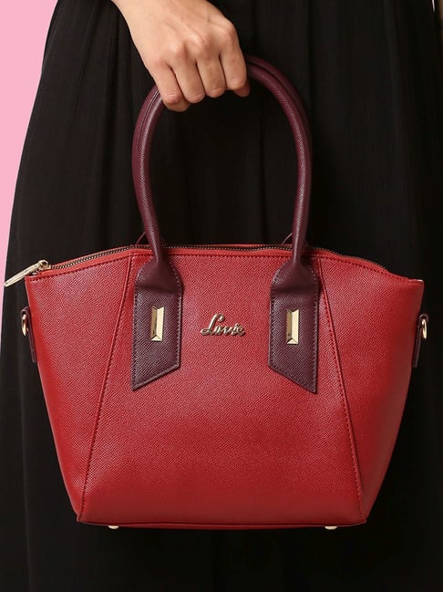 Buy Lavie Red Solid Large Handbag Online At Best Price Tata CLiQ