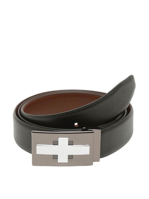 Buy Teakwood Leathers Black Leather Waist Belt for Men Online At