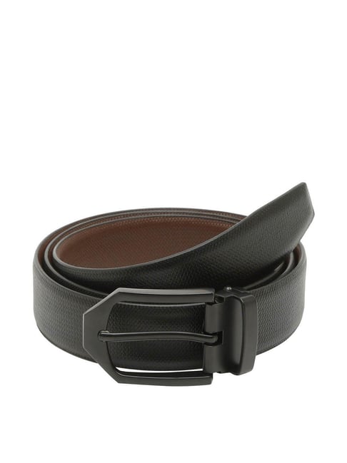 Teakwood Leathers Black Leather Waist Belt for Men