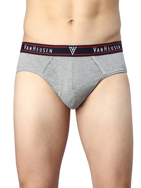 Van Heusen Innerwear Innerwear Men Grey Solid Brief