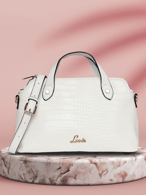 Buy Lavie White Textured Small Handbag Online At Best Price Tata