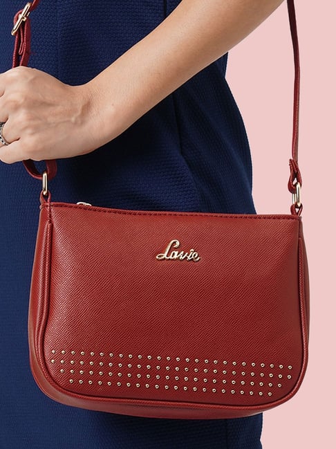 Buy Lavie Women's Tonal Nia Medium Satchel Bag Beige Ladies Purse Handbag  at Amazon.in