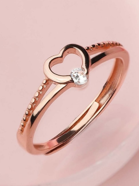 18K Rose Gold & 0.17 Carat Diamond Ring (2gm) – Virani Jewelers