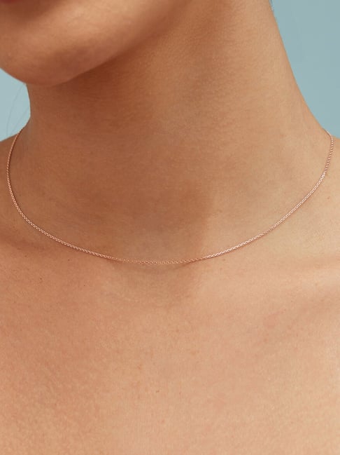 Zavya Sterling Silver Rhodium-Plated Cable Chain for Women