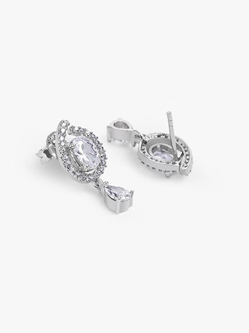 Sterling Silver Mini Pear Drop Earrings - Affordable Silver - Martha Jackson