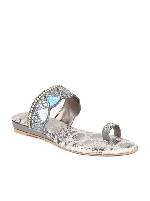 Buy Inc.5 Mid Heel Fashion Grey Sandals online