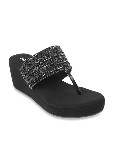 Buy Mochi Women Black Casual Sandals Online | SKU: 32-306-11-36 – Mochi  Shoes