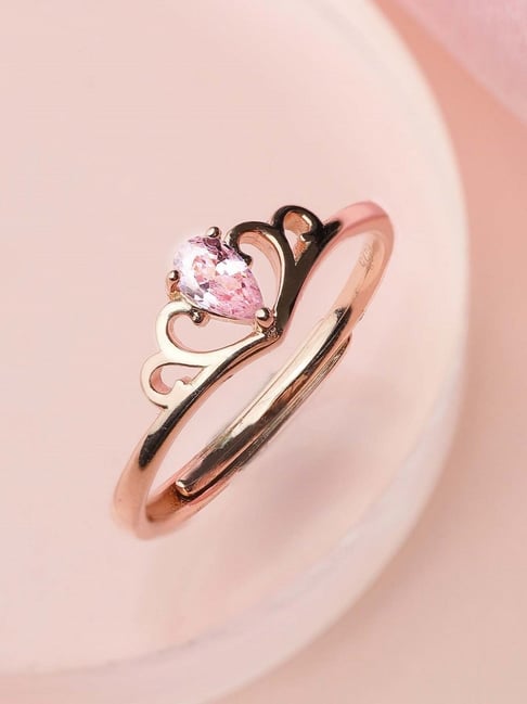 Crown Ring Club Factory Rings Buy Zavya Sterling Silver Pink