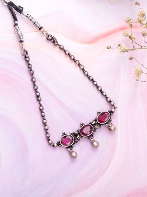 Silver Clover Choker Necklace | Rose - BlackPink - Fashion Chingu