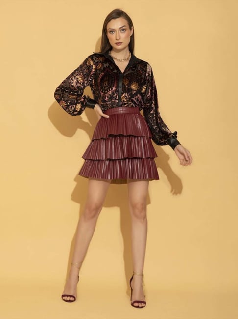 Buy Trendyol Faux Leather Skirt in Brown 2024 Online | ZALORA Singapore