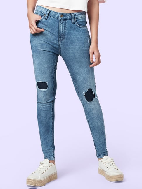 YU by Pantaloons Blue Mid Rise Jeans-picture-11
