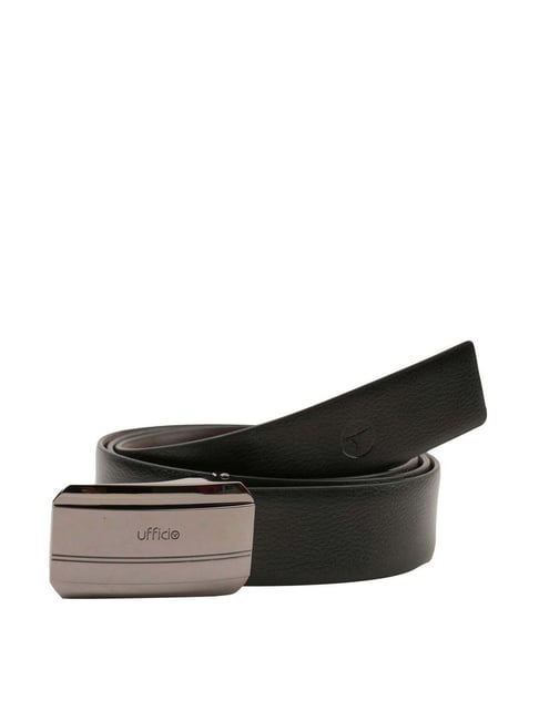 Buy BULCHEE Black & Brown Leather Flat Reversible Belt for Men Online At Best  Price @ Tata CLiQ