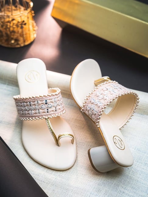 Olivia Mark – Sequin Embroidered Butterfly Toe Ring Sandals for the Beach –  Olivia Mark