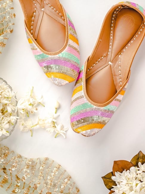 NR by Nidhi Rathi Women's Mulitcolored Ethnic Juttis-picture-42