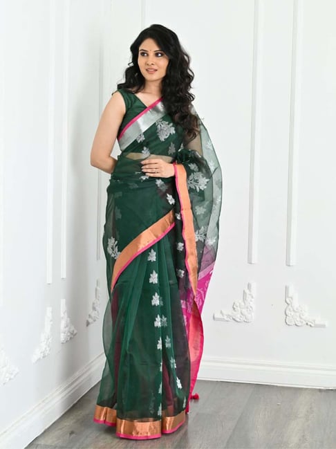 Fancy banarshi chunri cora resham silk saree